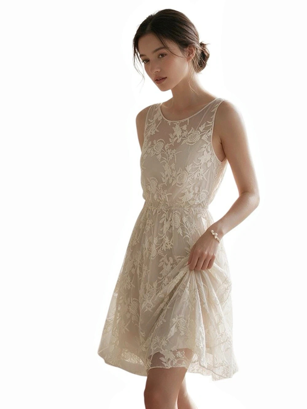 alice + olivia Floral Lace Mini Dress Size Medium